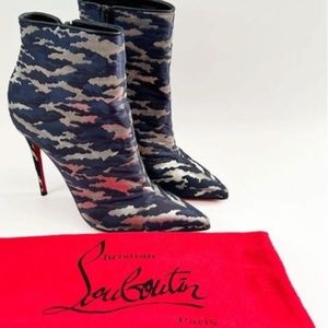 Christian Louboutin “So Kate” Camo Ankle Boots Size- 39